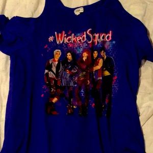 Descendants blue polyester tee